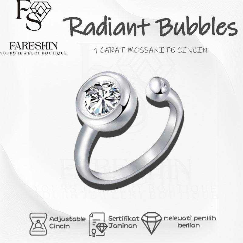 Round Cut Moissanite Classic Ring — 1.0ct, D-color, VVS1, 18K Gold Vermeil