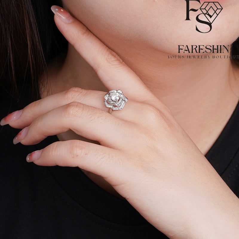 Round Cut Moissanite Classic Ring — 0.5ct, D-color, VVS1, 18K Gold Vermeil