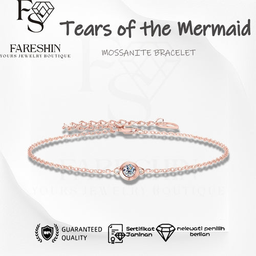 Fareshin Round Cut Classic - , D Color, Vvs1, Moissanite Bracelet - 0.5ct / 925 Sterling Silver - main product view | FARESHIN
