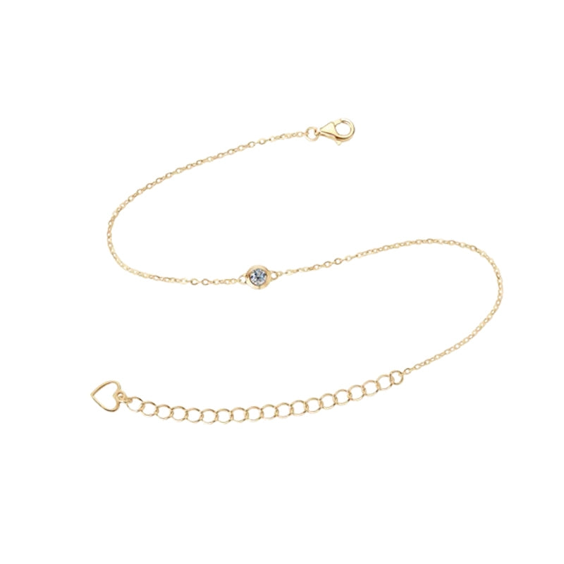 Round Cut Moissanite Classic Bracelet — 0.5ct, D-color, VVS1, 925 Sterling Silver