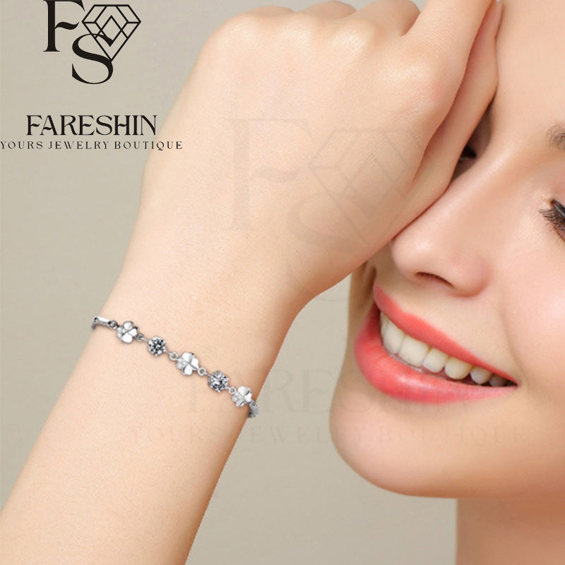 Round Cut Moissanite Classic Bracelet — 0.5ct, D-color, VVS1, 925 Sterling Silver