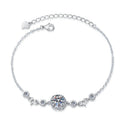 Round Cut Moissanite Star Bracelet — 0.5ct, D-color, VVS1, 925 Sterling Silver