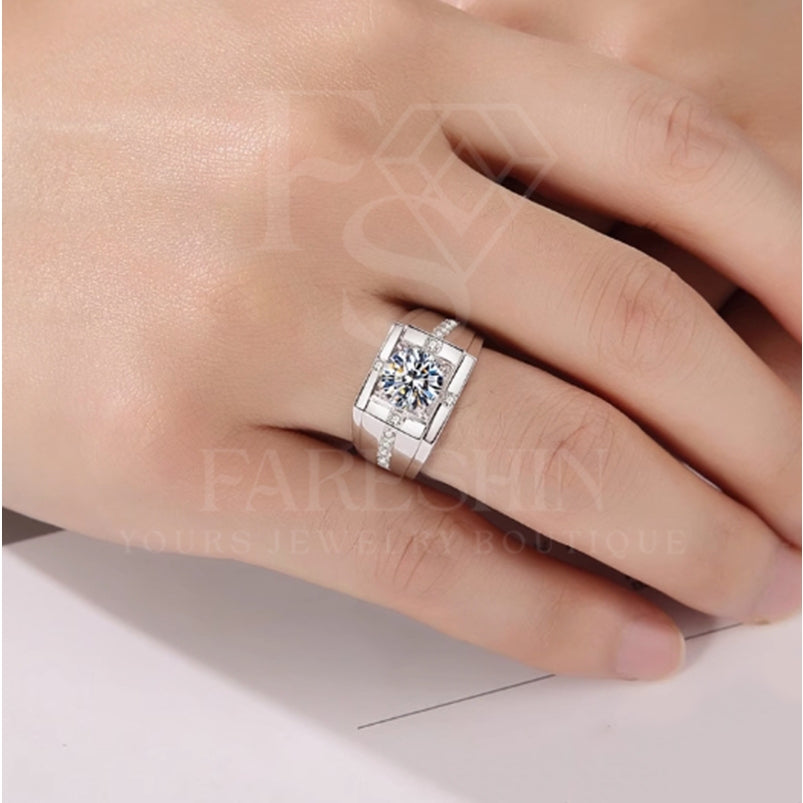 Round Cut Moissanite Classic Ring — 0.5ct, D-color, VVS1, 18K Gold Vermeil