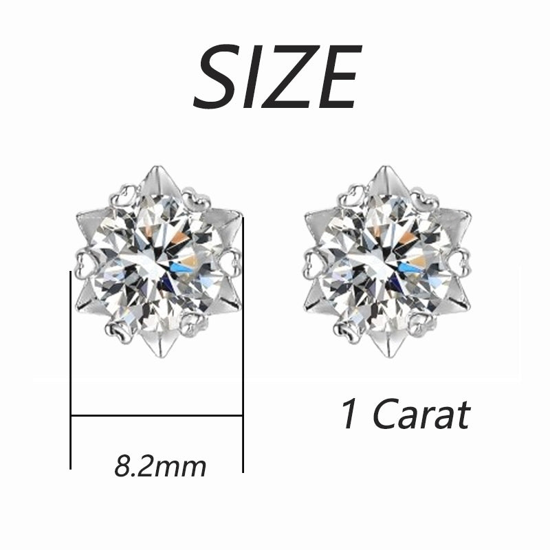 Round Cut Moissanite Classic Ring — 0.5ct, D-color, VVS1, 925 Sterling Silver