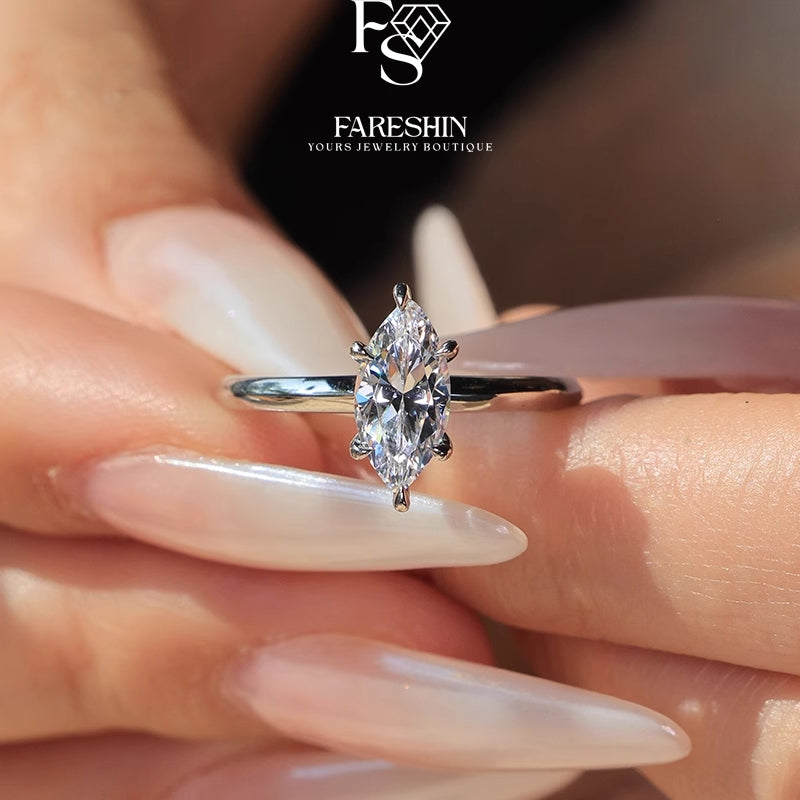 Round Cut Moissanite Classic Ring — 0.5ct, D-color, VVS1, 18K Gold Vermeil