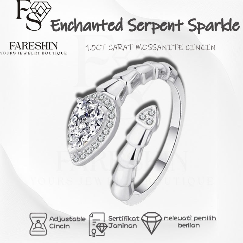 Round Cut Moissanite Sparkle Ring — 1.0ct, D-color, VVS1, 18K Gold Vermeil