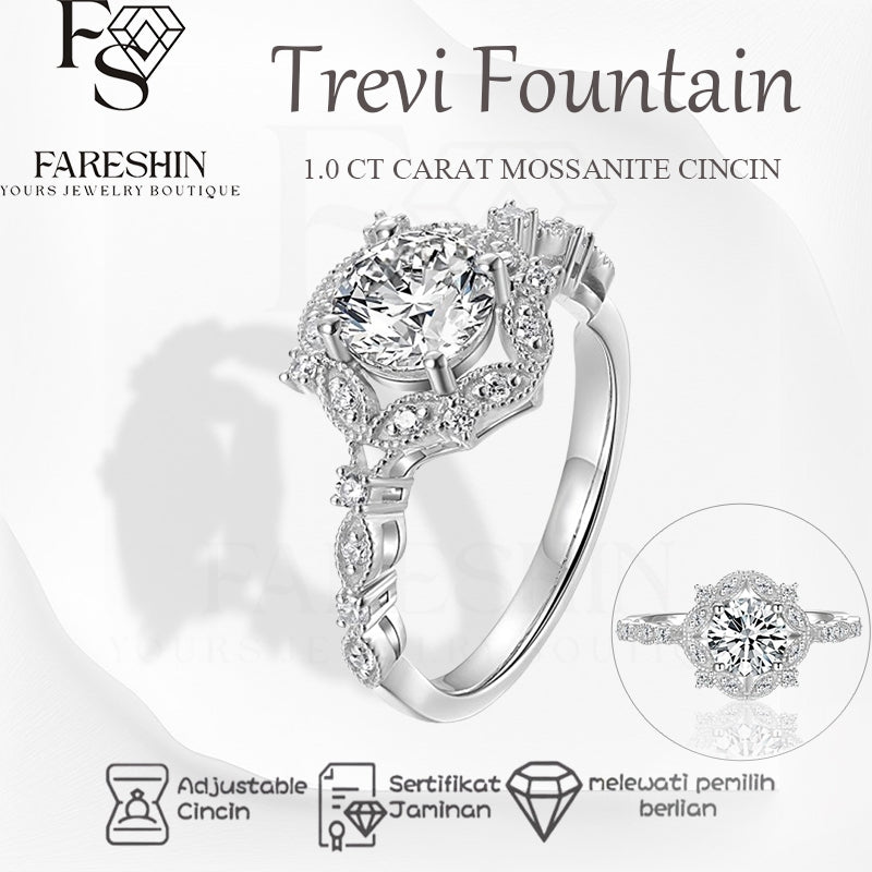 Round Cut Moissanite Classic Ring — 0.5ct, D-color, VVS1, 18K Gold Vermeil