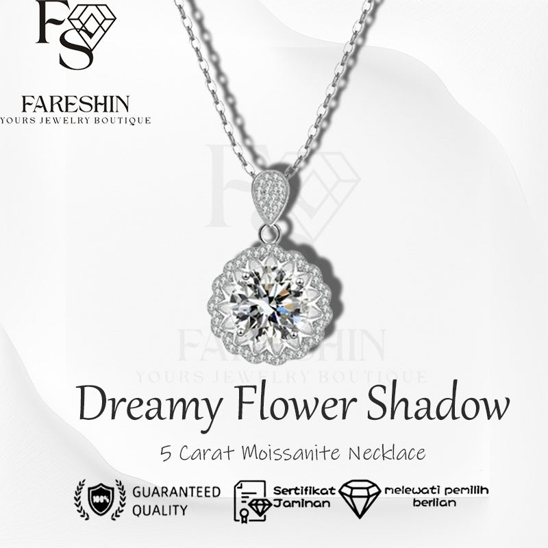 Round Cut Moissanite Classic Necklace — 0.5ct, D-color, VVS1, 925 Sterling Silver
