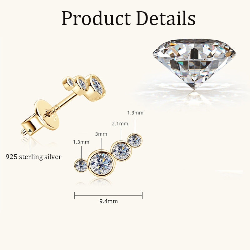Round Cut Moissanite Classic Ring — 0.32ct, D-color, VVS1, 925 Sterling Silver