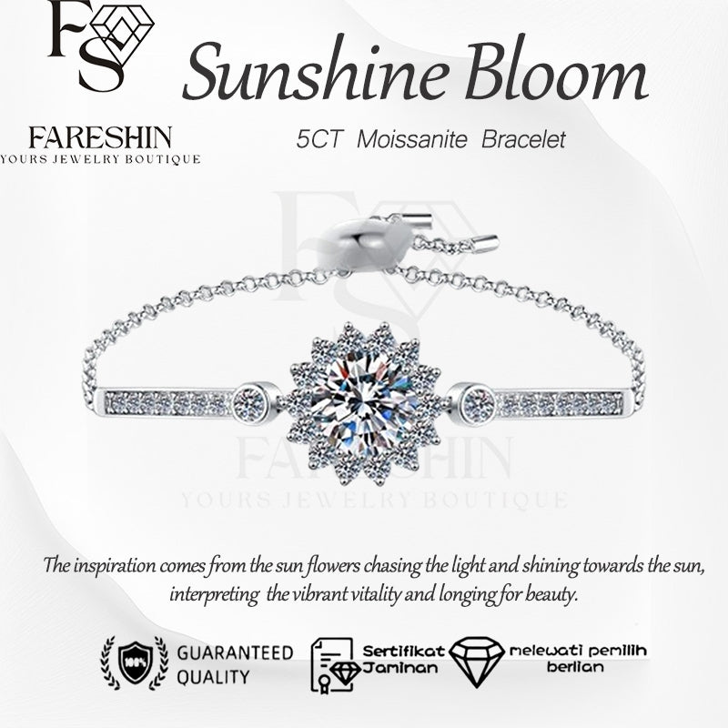 Round Cut Moissanite Classic Bracelet — 0.5ct, D-color, VVS1, 925 Sterling Silver