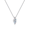 Round Cut Moissanite Classic Necklace — 0.5ct, D-color, VVS1, 925 Sterling Silver