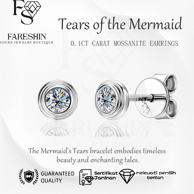 Round Cut Moissanite Classic Ring — 0.1ct, D-color, VVS1, 925 Sterling Silver
