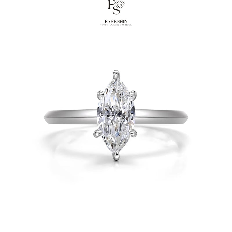 Round Cut Moissanite Classic Ring — 0.5ct, D-color, VVS1, 18K Gold Vermeil