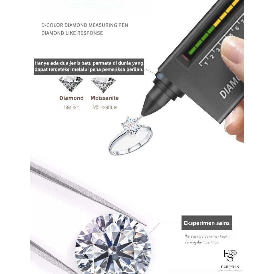 Round Cut Moissanite Classic Ring — 0.5ct, D-color, VVS1, 18K Gold Vermeil