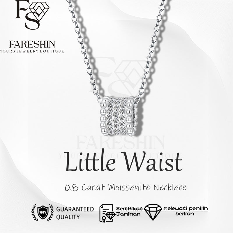 Round Cut Moissanite Classic Necklace — 0.5ct, D-color, VVS1, 925 Sterling Silver
