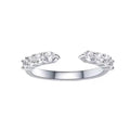Round Cut Moissanite Star Ring — 0.5ct, D-color, VVS1, 18K Gold Vermeil