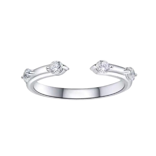 Round Cut Moissanite Classic Ring — 0.5ct, D-color, VVS1, 18K Gold Vermeil