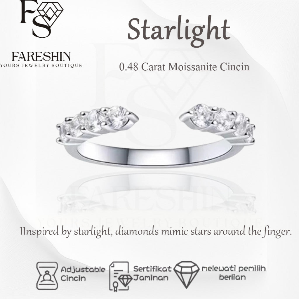 Round Cut Moissanite Classic Ring — 0.5ct, D-color, VVS1, 18K Gold Vermeil