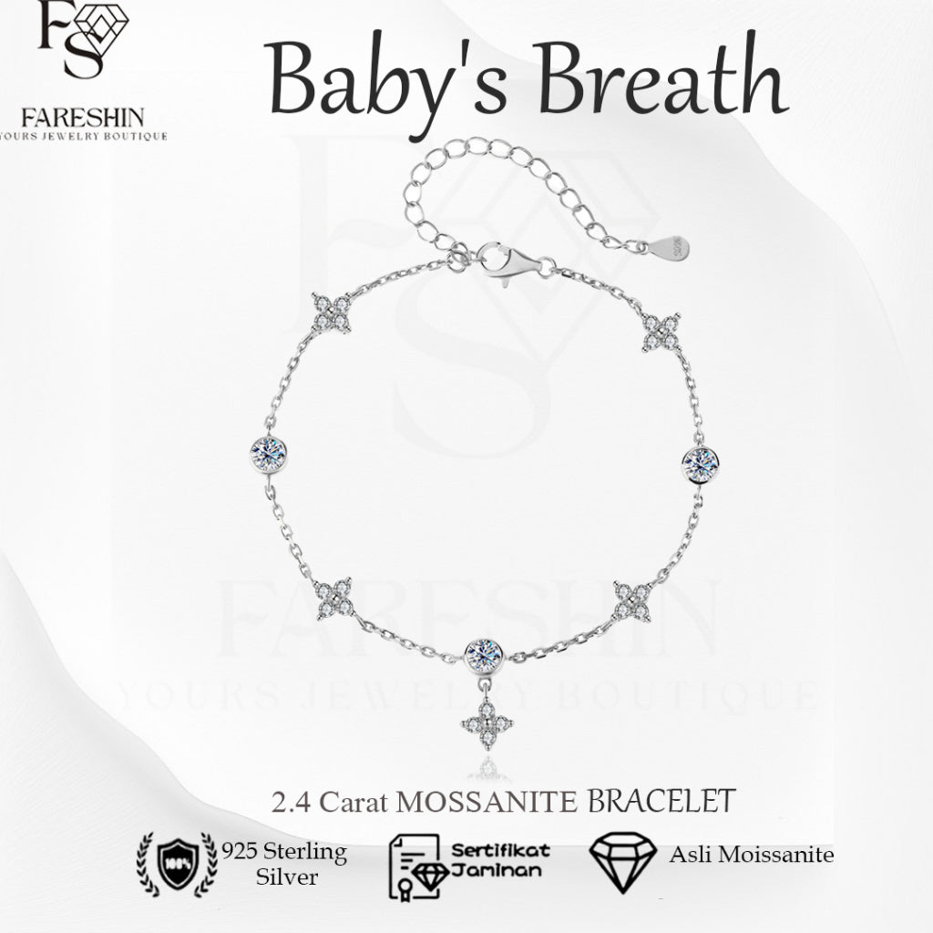 Round Cut Moissanite Classic Bracelet — 0.5ct, D-color, VVS1, 925 Sterling Silver