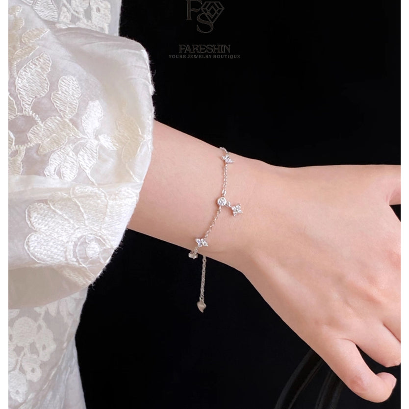 Round Cut Moissanite Classic Bracelet — 0.5ct, D-color, VVS1, 925 Sterling Silver