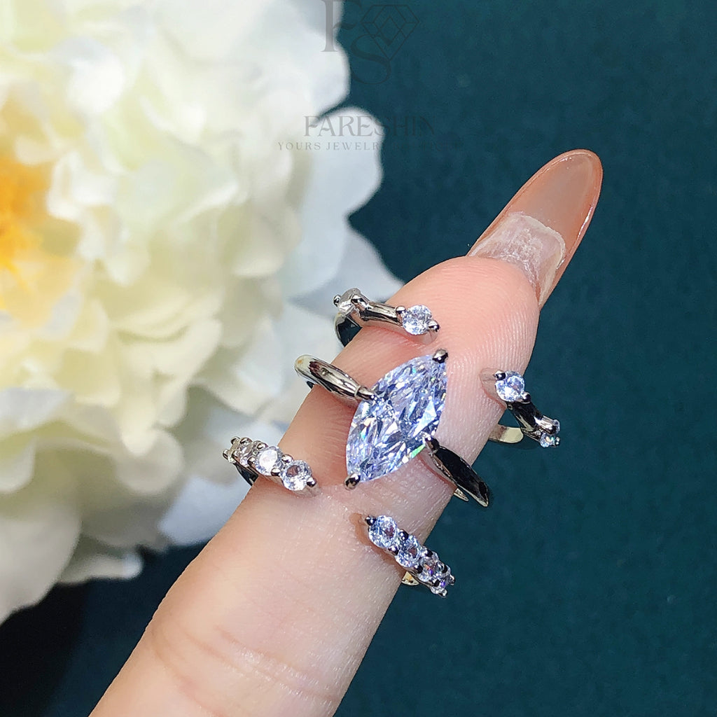 Round Cut Moissanite Classic Ring — 0.5ct, D-color, VVS1, 18K Gold Vermeil