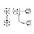 Round Cut Moissanite Sparkle Ring — 0.5ct, D-color, VVS1, 925 Sterling Silver