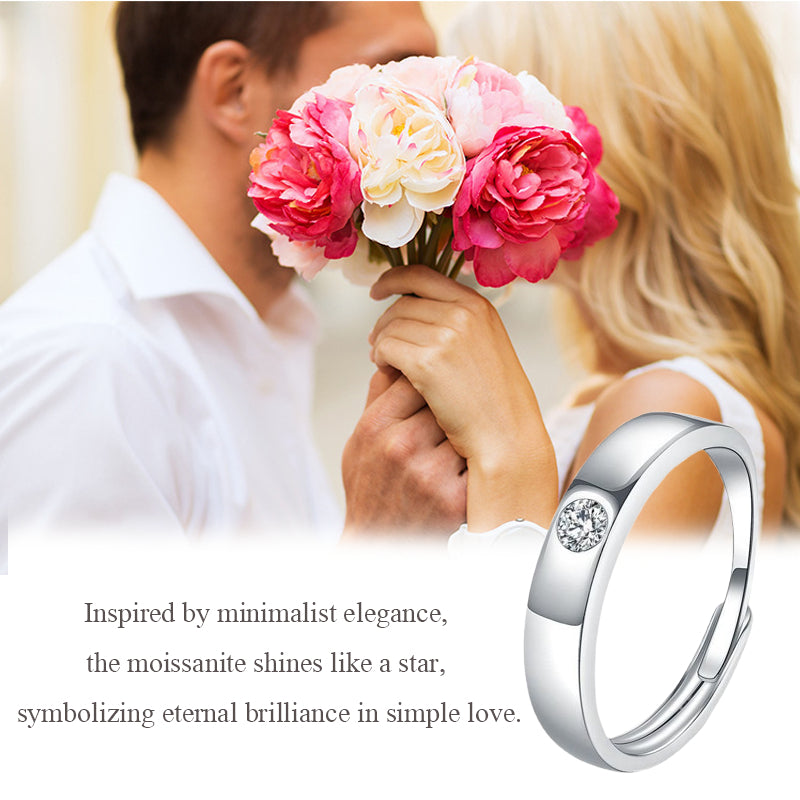 Round Cut Moissanite Classic Ring — 0.5ct, D-color, VVS1, 18K Gold Vermeil