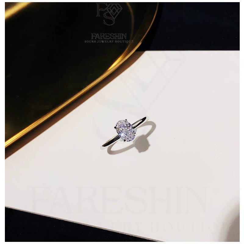Round Cut Moissanite Classic Ring — 0.5ct, D-color, VVS1, 18K Gold Vermeil