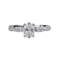 Round Cut Moissanite Classic Ring — 0.5ct, D-color, VVS1, 18K Gold Vermeil