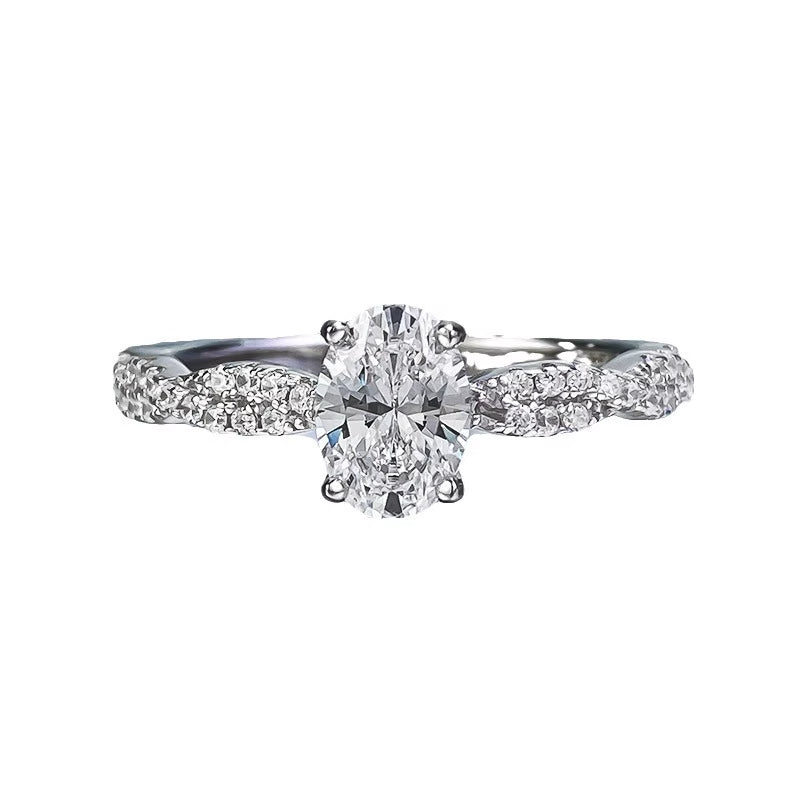 Round Cut Moissanite Classic Ring — 0.5ct, D-color, VVS1, 18K Gold Vermeil