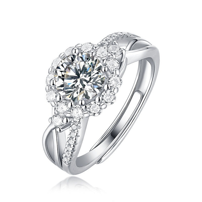 Round Cut Moissanite Classic Ring — 0.5ct, D-color, VVS1, 18K Gold Vermeil