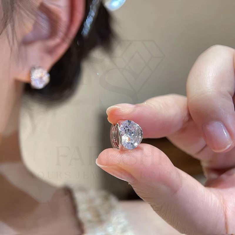 Round Cut Moissanite Star Ring — 0.5ct, D-color, VVS1, 925 Sterling Silver
