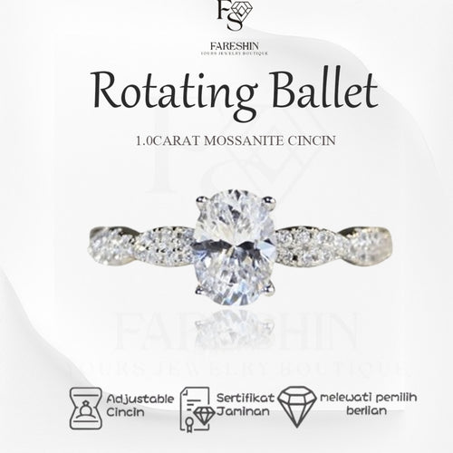 Fareshin Round Cut Classic - , D Color, Vvs1, Moissanite Ring - 0.5ct / 925 Sterling Silver - main product view | FARESHIN