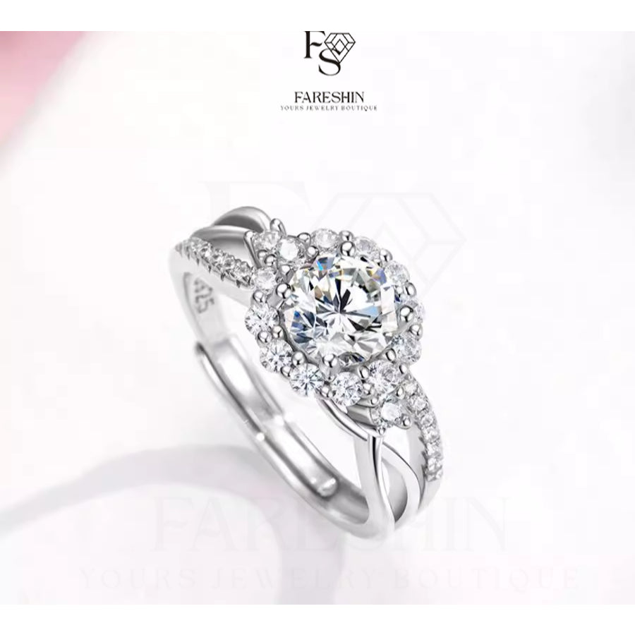 Round Cut Moissanite Classic Ring — 0.5ct, D-color, VVS1, 18K Gold Vermeil