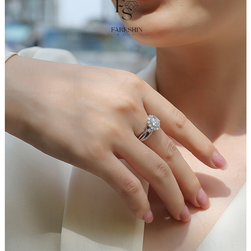 Round Cut Moissanite Classic Ring — 0.5ct, D-color, VVS1, 18K Gold Vermeil