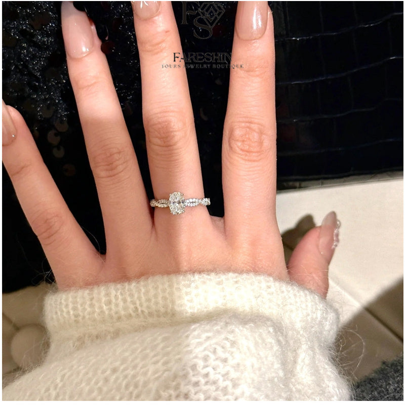 Round Cut Moissanite Classic Ring — 0.5ct, D-color, VVS1, 18K Gold Vermeil