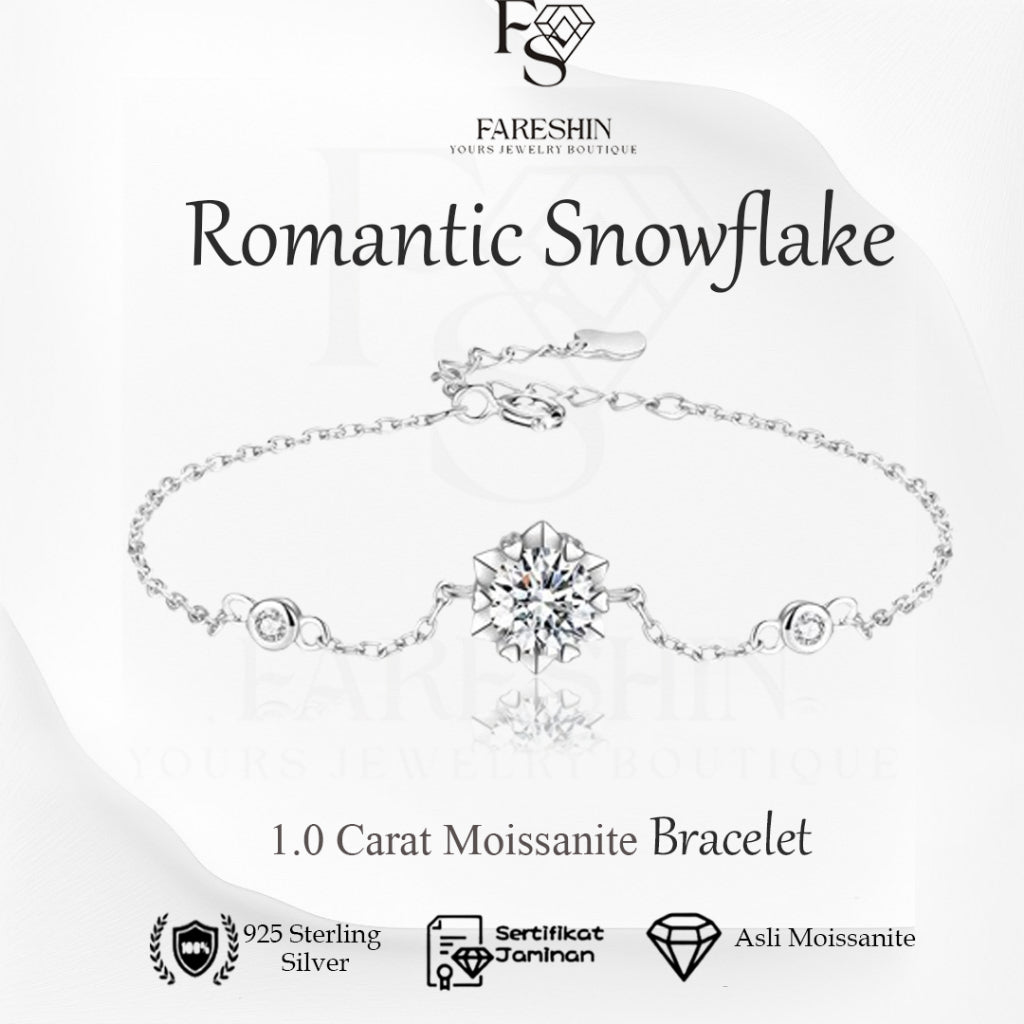 Round Cut Moissanite Classic Bracelet — 0.5ct, D-color, VVS1, 925 Sterling Silver