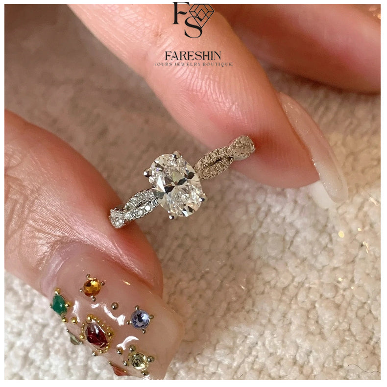 Round Cut Moissanite Classic Ring — 0.5ct, D-color, VVS1, 18K Gold Vermeil