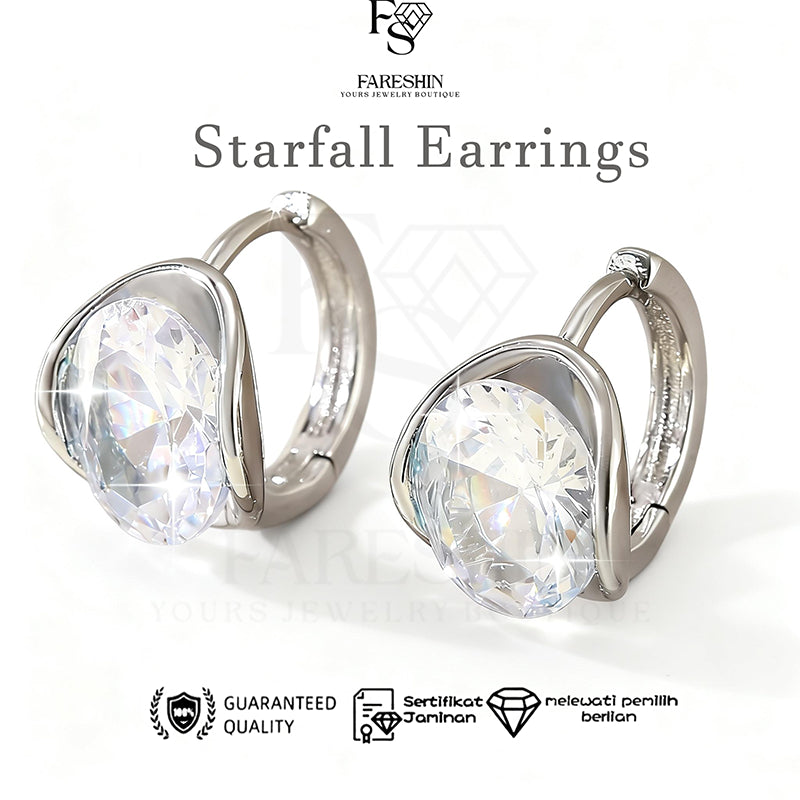 Round Cut Moissanite Star Ring — 0.5ct, D-color, VVS1, 925 Sterling Silver