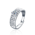 Round Cut Moissanite Classic Ring — 0.5ct, D-color, VVS1, 18K Gold Vermeil