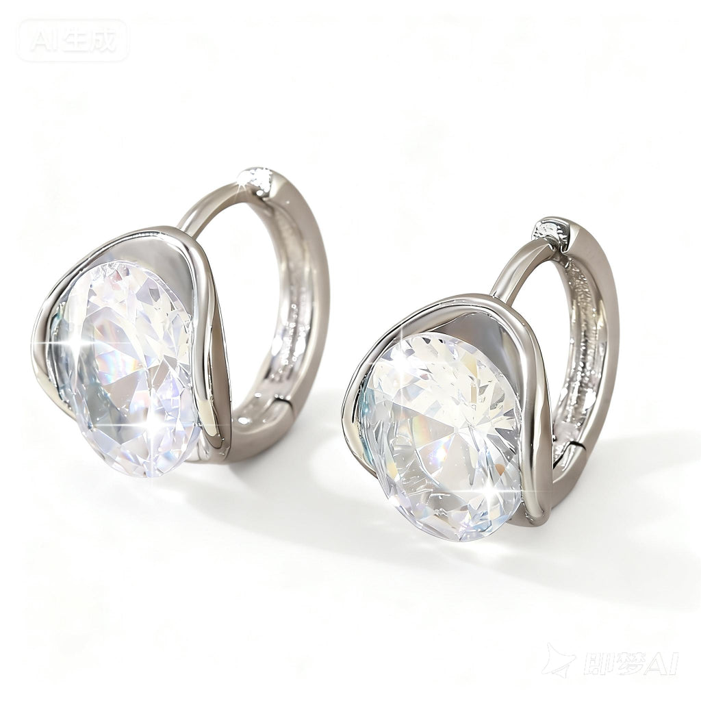 Round Cut Moissanite Star Ring — 0.5ct, D-color, VVS1, 925 Sterling Silver