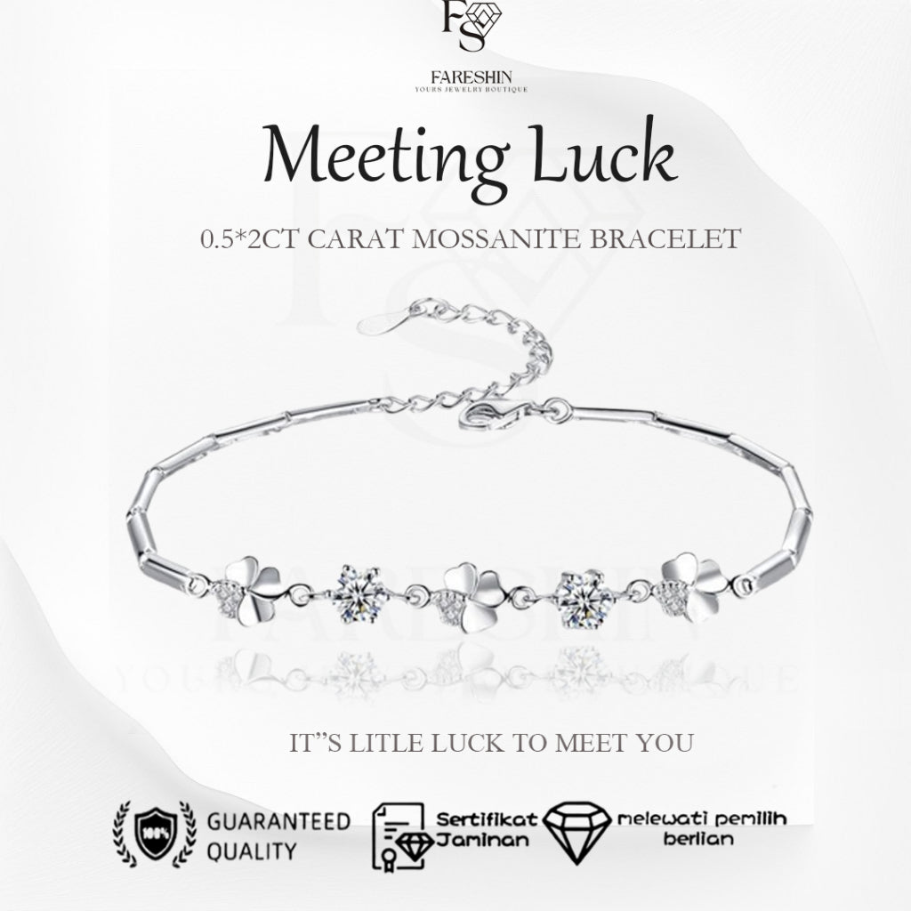 Round Cut Moissanite Classic Bracelet — 0.5ct, D-color, VVS1, 925 Sterling Silver