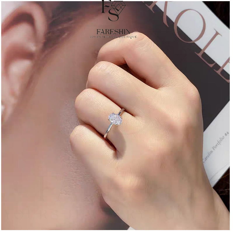 Round Cut Moissanite Classic Ring — 0.5ct, D-color, VVS1, 18K Gold Vermeil