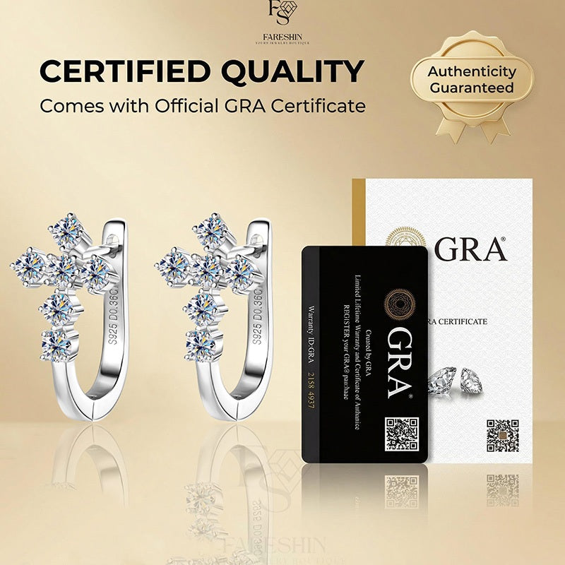 Round Cut Moissanite Classic Ring — 0.5ct, D-color, VVS1, 925 Sterling Silver