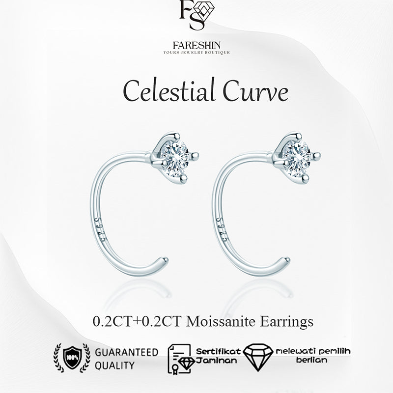 Round Cut Moissanite Classic Ring — 0.5ct, D-color, VVS1, 925 Sterling Silver