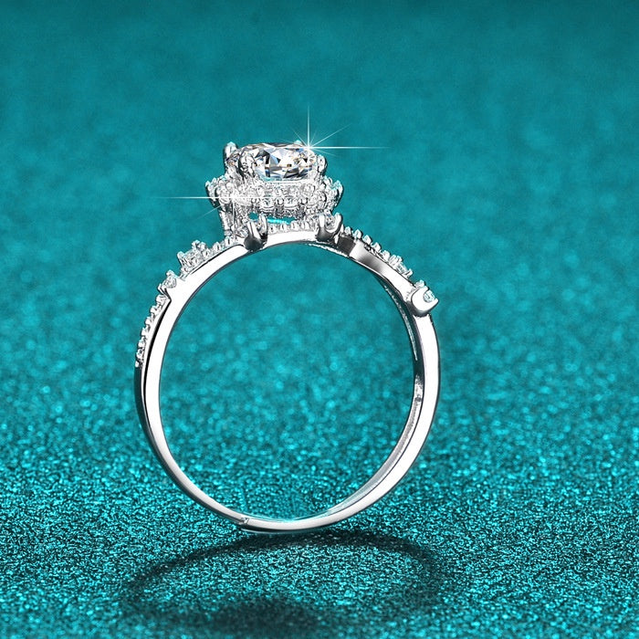 Round Cut Moissanite Classic Ring — 0.5ct, D-color, VVS1, 18K Gold Vermeil