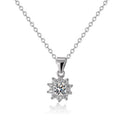 Round Cut Moissanite Classic Necklace — 0.5ct, D-color, VVS1, 925 Sterling Silver
