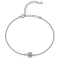 Round Cut Moissanite Heart Bracelet — 0.5ct, D-color, VVS1, 925 Sterling Silver