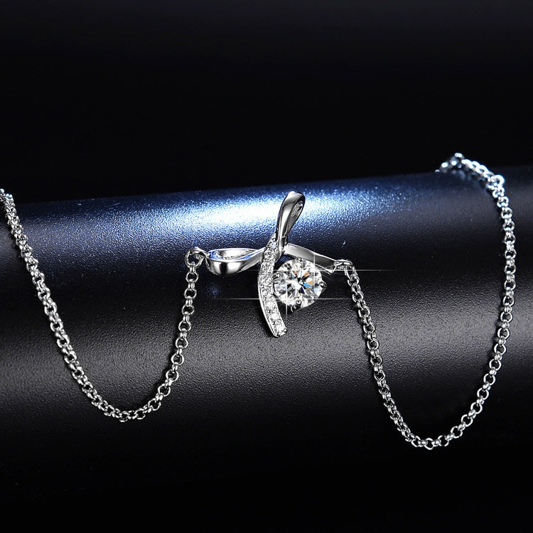 Round Cut Moissanite Butterfly Bracelet — 0.5ct, D-color, VVS1, 925 Sterling Silver