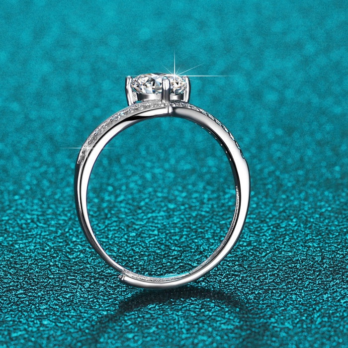 Round Cut Moissanite Classic Ring — 0.5ct, D-color, VVS1, 18K Gold Vermeil